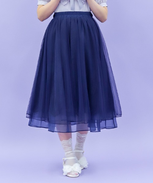 axes femme POETIQUE スカート レース×チュールスカート : ZOZOTOWN