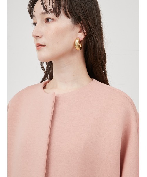 Mila Owen（ミラオーウェン） ノーカラーコート 0 ピンク レディース