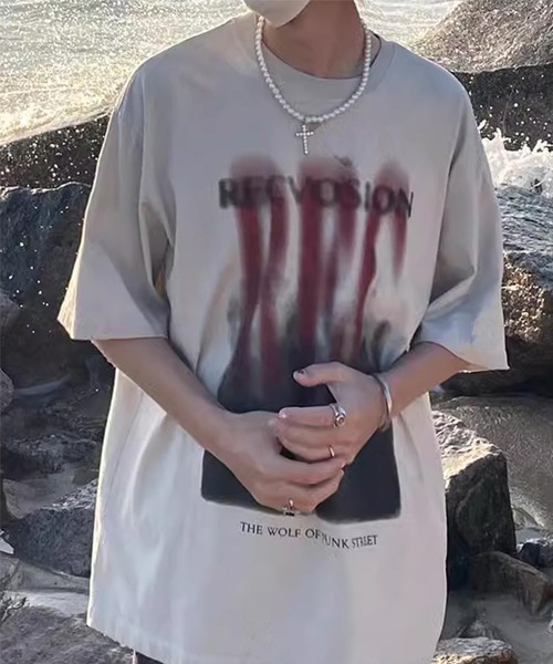 「Theater code」 半袖Tシャツ 3 ブラック メンズ