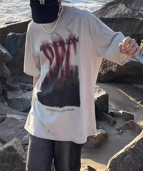 「Theater code」 半袖Tシャツ 3 ブラック メンズ