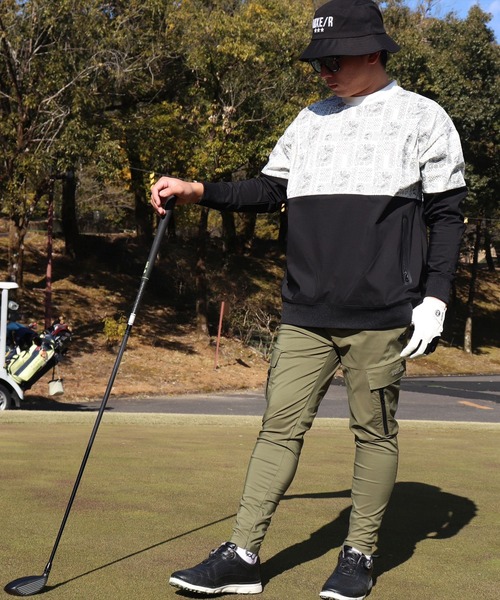 カーゴパンツ (RM)「LUXE/R GOLF」ストレッチ クロス メンズ