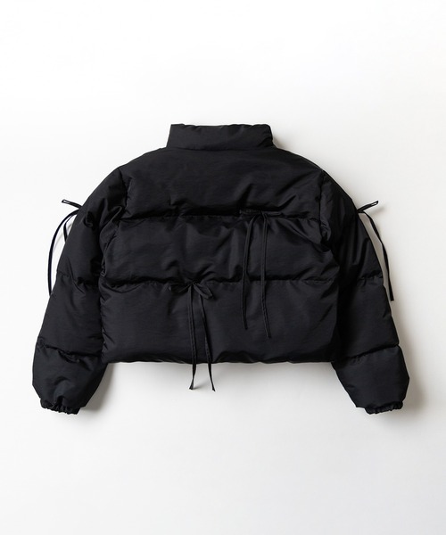 「me+em select」 中綿ブルゾン FREE ブラック レディース_画像3