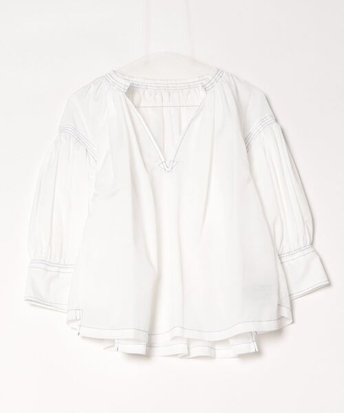 「BEAMS BOY」 「maturely」7分袖ブラウス ONE SIZE ホワイト レディース