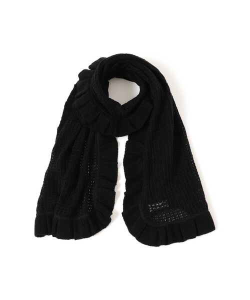 BEAMS BOY（ビームス ボーイ） マフラー ストール 透かし編み フリル