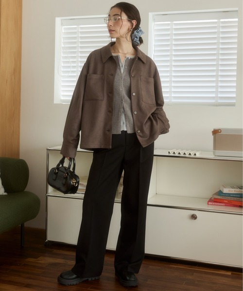 ANGIE セットアップ 「2点セット」フェイクスエード オーバーサイズ