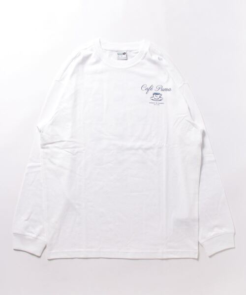 「PUMA」 長(zhǎng)袖Tシャツ LARGE ホワイト メンズ