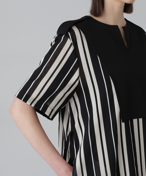 ADORE（アドーア） ワンピース ボールドストライプジャガード