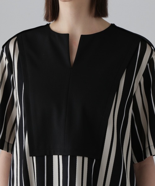 ADORE（アドーア） ワンピース ボールドストライプジャガード