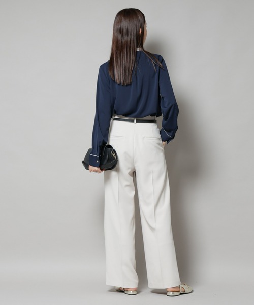 NANO universe（ナノ・ユニバース） ブラウス シャツ スタンドバイ