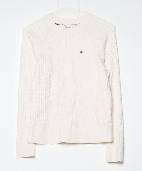 TOMMY HILFIGER（トミー・ヒルフィガー） 長袖ニット SMALL ホワイト