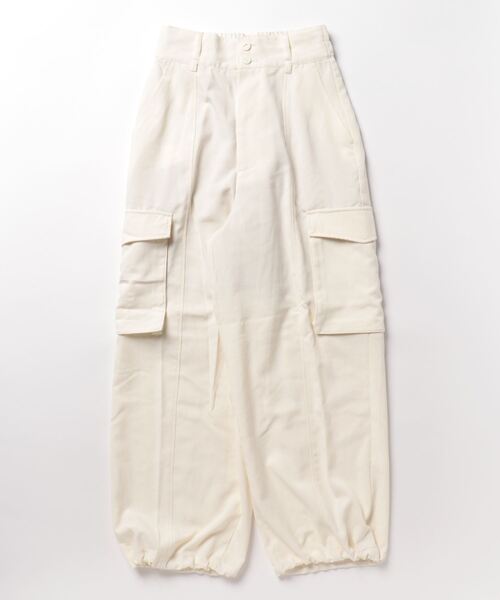 「JEANASIS」 カーゴパンツ MEDIUM オフホワイト レディース