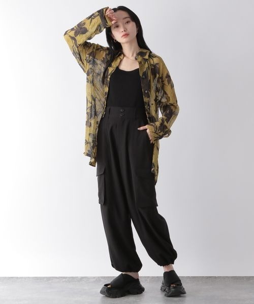 「JEANASIS」 カーゴパンツ MEDIUM オフホワイト レディース