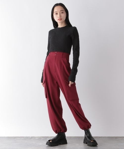 「JEANASIS」 カーゴパンツ MEDIUM オフホワイト レディース
