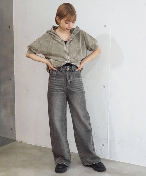 tiptop（ティップトップ） ワイドパンツ ジーンズ デニム デニムパンツ
