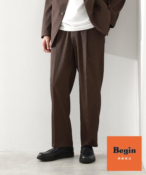 THE SHOP TK パンツ 「Begin/ビギン10月号掲載」楊柳スマートイージー