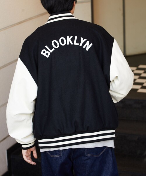 FREAK'S STORE（フリークスストア） スタジャン LARGE ネイビー メンズ