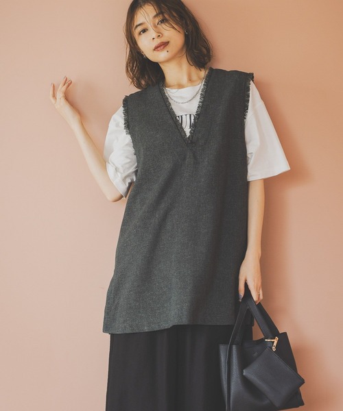 studio CLIP（スタディオクリップ） ワンピース ツイードベスト