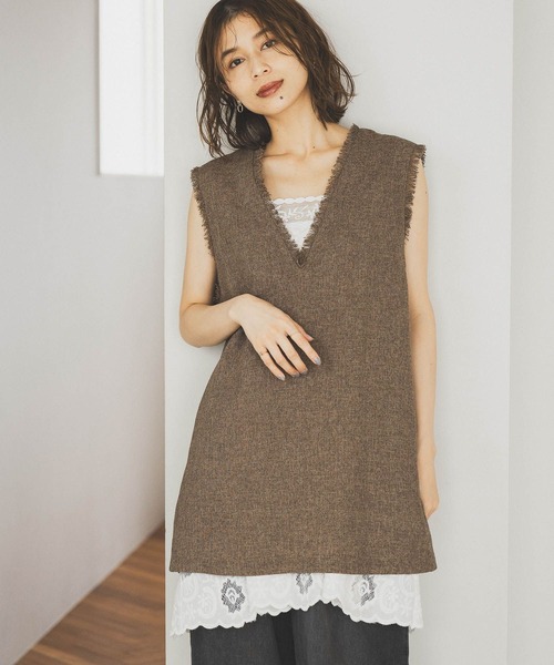 studio CLIP（スタディオクリップ） ワンピース ツイードベスト