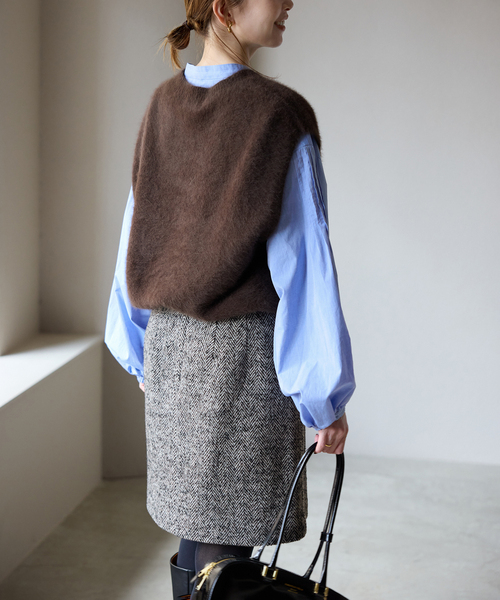 新品タグ付　SLOBE IENA フォックスアルパカ ニットベスト フォックスアルパカ ニットベスト（ベスト）｜SLOBE IENA