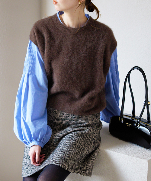 SLOBE IENA（スローブイエナ） ベスト ジレ フォックスアルパカ ニット