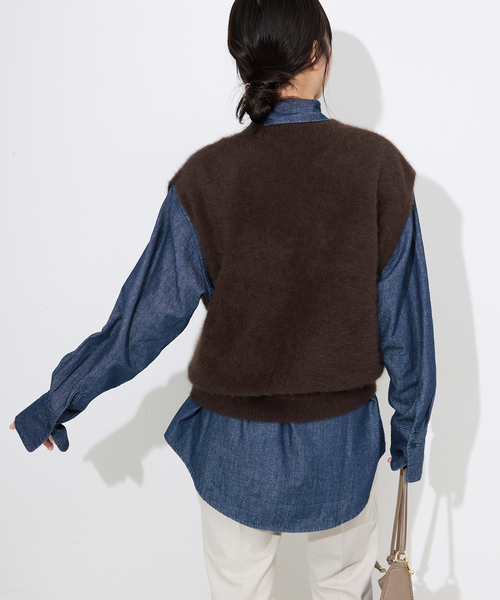 未着用　45rpm 45R アルパカ　ベスト　ジレ　サイズ1 オートミール 未着用 45rpm 45R アルパカ ベスト ジレ サイズ1 オートミール - メルカリ