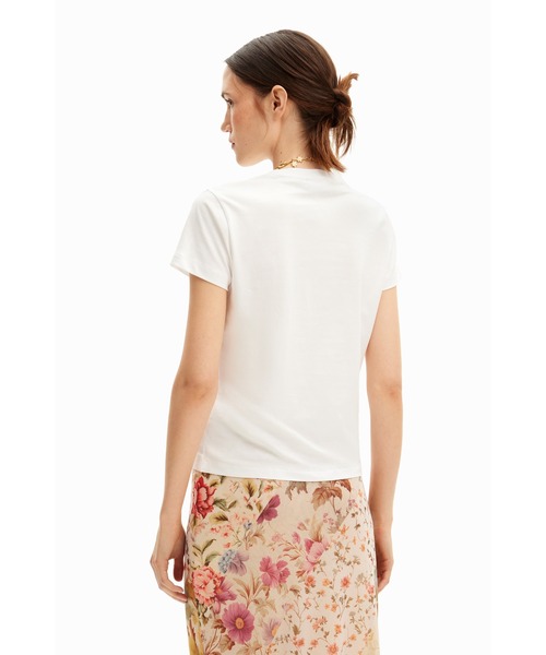 「Desigual」 半袖シャツ X-LARGE ホワイト レディース_画像3