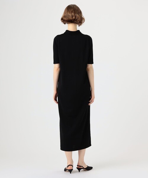 Ballsey ワンピース ウールポリエステルパールコンビ ポロロング