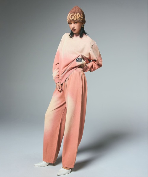 X-girl（エックスガール） スウェットパンツ ジャージ OVERDYED SWEAT