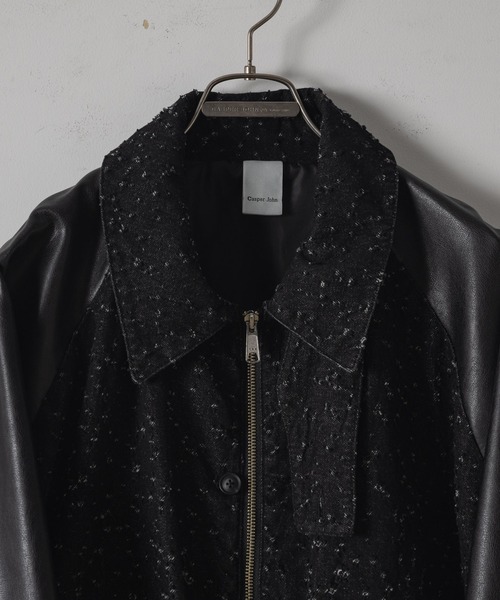 「Casper John」 ジップアップブルゾン SMALL ブラック レディース_画像5