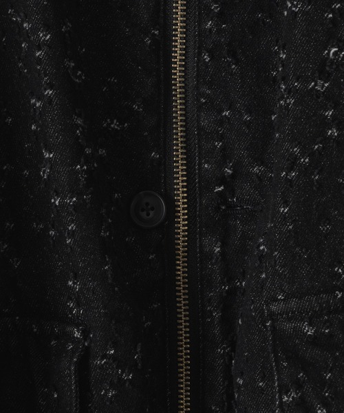 「Casper John」 ジップアップブルゾン SMALL ブラック レディース_画像6