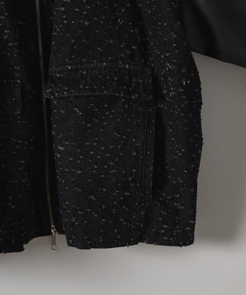 「Casper John」 ジップアップブルゾン SMALL ブラック レディース_画像10