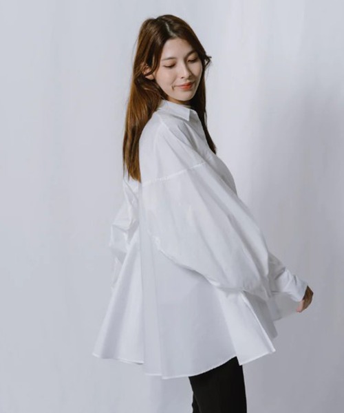 「CISLYS」 ドルマンスリーブシャツ FREE ホワイト レディース_画像3