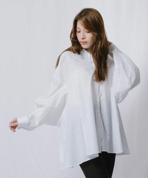 「CISLYS」 ドルマンスリーブシャツ FREE ホワイト レディース_画像6