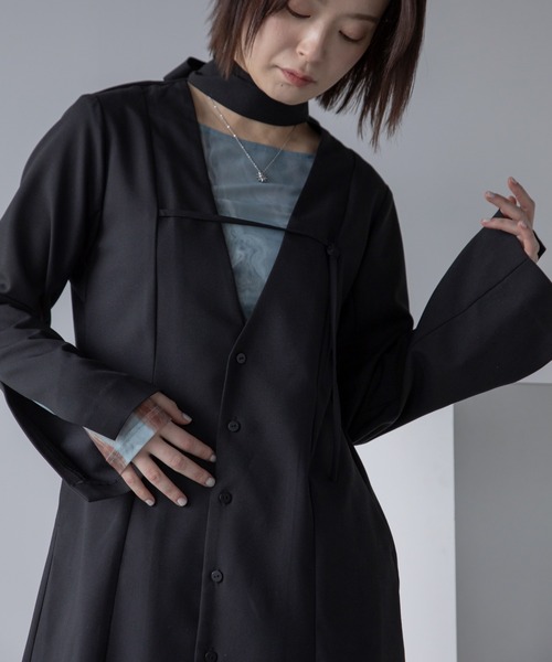 ワンピース フロントベルトワンピースジャケット : ZOZOTOWN Yahoo!店