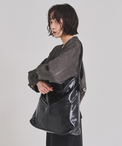 ♡期間限定出品♡並行輸入品 ノベルティレディースショルダーバッグ ショルダーバッグ バッグ ソフトフェイクレザーアウトポケットBAG