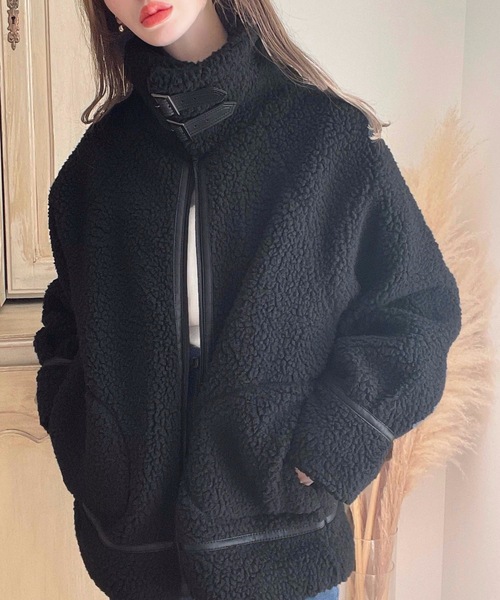 「moment+」 ブルゾン M ブラック レディース_画像4