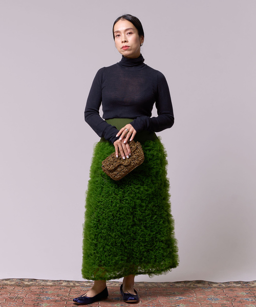 「IENA LA BOUCLE」 タートルネックニット - ネイビー レディース_画像8