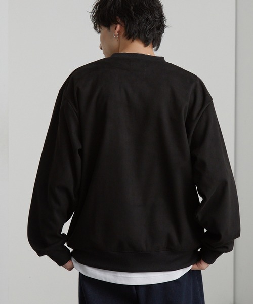 【tfw49】美品 トレーナー ワッペン ブラック 2サイズ メンズ FUNALIVE（ファンアライブ） トレーナー スウェット ロゴ刺繍ワッペン