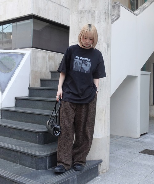 TEEN BOOP パンツ レオパードボリュームラフパンツ レディース