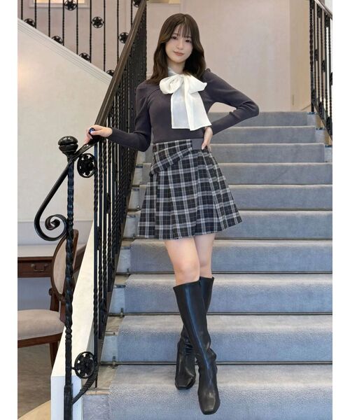 MERCURYDUO U.S. POLO ASSN.別注アシメプリーツスカパン U.S. POLO ASSN.（ユーエスポロアッスン） スカート U.S. POLO ASSN