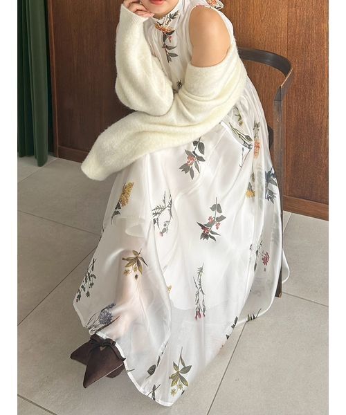 SNIDEL（スナイデル） ワンピース Sustainableフラワーモチーフ