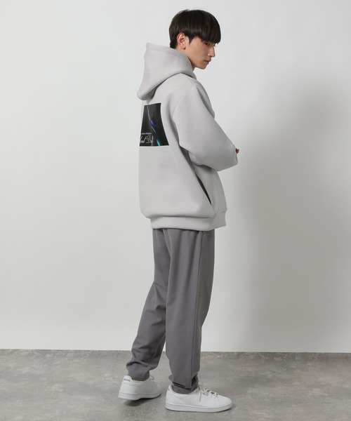 LAKOLE（ラコレ） パーカー バックプリントダンボールプルオーバー