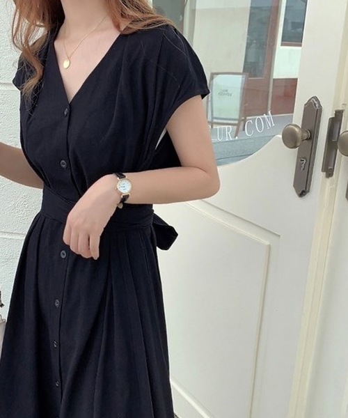 「LUGG NAGG」 「Ai Mi Li」半袖ワンピース S グリーン レディース_画像3