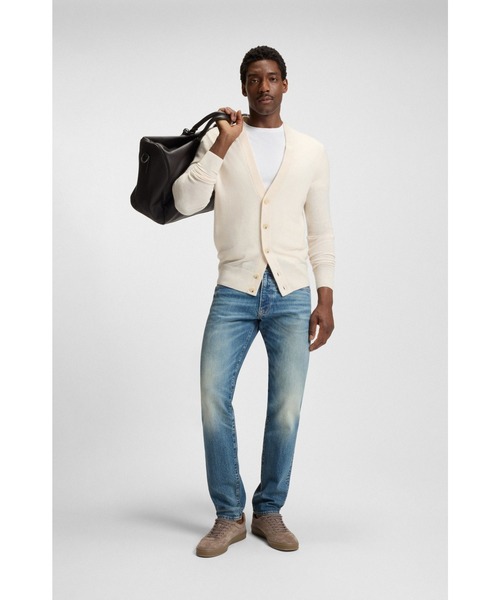 スニーカー BECKHAM x BOSS ロートップスニーカー スエード メンズの画像