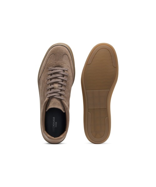 スニーカー BECKHAM x BOSS ロートップスニーカー スエード メンズの画像