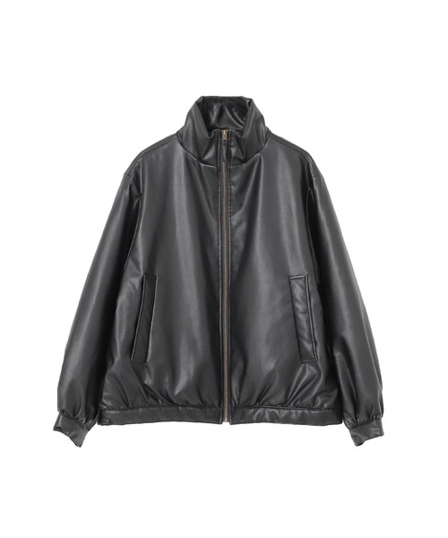 OSKR ブルゾン アウター OSKR別注 シンセティックレザージップ中綿