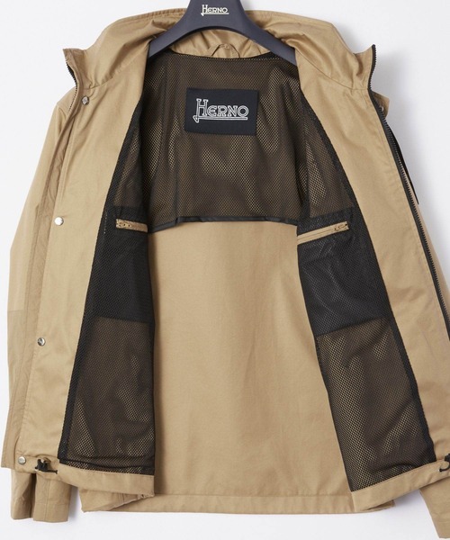 マウンテンパーカー ウインドブレーカー HERNO ヘルノ コットンギャバジン マウンテンパーカー メンズの画像