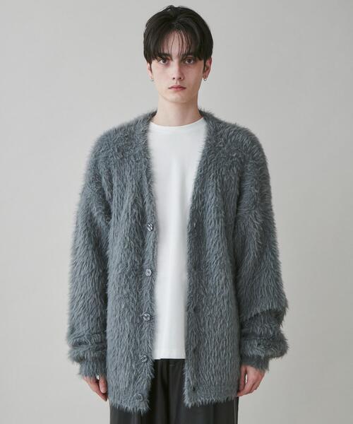 「LUCY」 ニットカーディガン MEDIUM ブラック メンズ_画像9