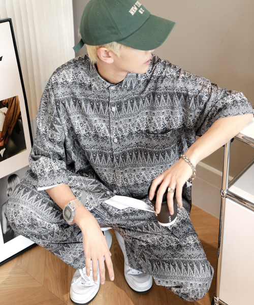 「neos」 セットアップ MEDIUM グレー系その他2 メンズ_画像3