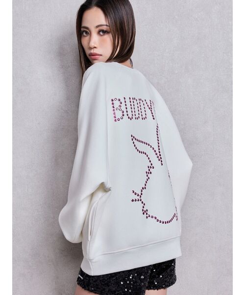 GYDA（ジェイダ） トレーナー スウェット BUDDYED BUNNY STUDS BIGプル